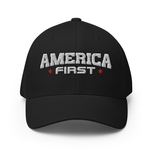 America First Structured Twill Cap - Mainstream Freedom