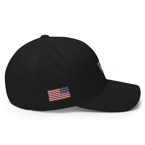 American Flag Emblem Structured Twill Cap - Mainstream Freedom