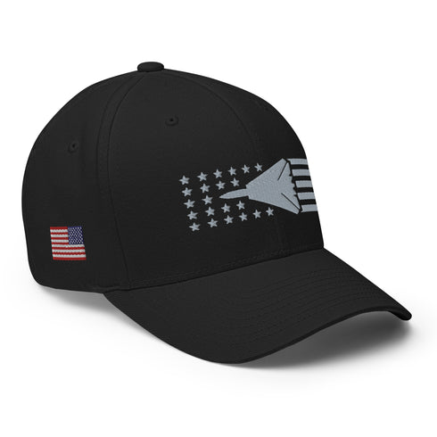 F-14 Tomcat With Stars And Stripes Embroidered Cap - Mainstream Freedom