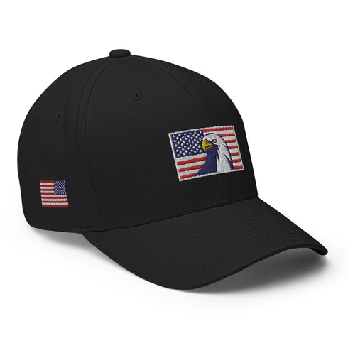 Eagle American Flag Structured Twill Cap - Mainstream Freedom