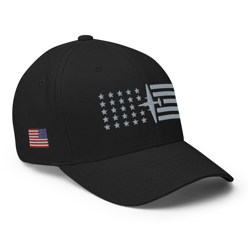 Lockheed U-2 Aircraft Stars And Stripes Embroidered Cap - Mainstream Freedom