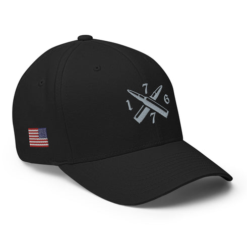 1776 Crossed Bullet Embroidered Cap - Mainstream Freedom