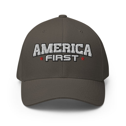 America First Structured Twill Cap - Mainstream Freedom