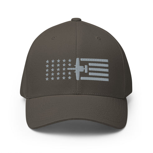 A-10 Thunderbolt II Aircraft Stars And Stripes Embroidered Cap - Mainstream Freedom