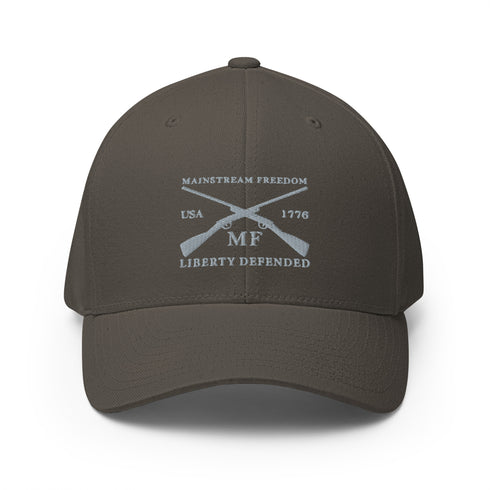 Mainstream Freedom Liberty Defended Vintage Embroidered Cap - Mainstream Freedom