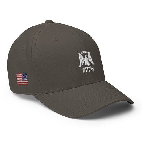Eagle Emblem USA 1776 Structured Twill Cap - Mainstream Freedom