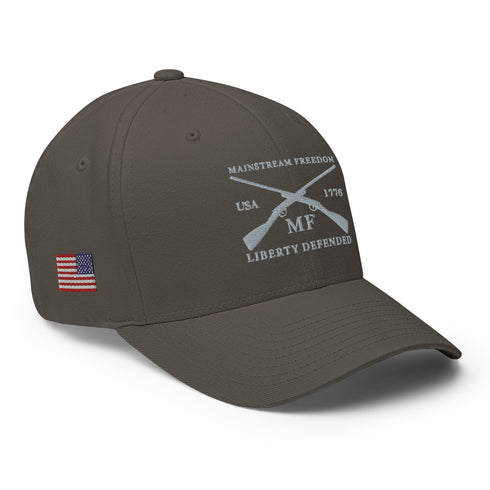 Mainstream Freedom Liberty Defended Vintage Embroidered Cap - Mainstream Freedom