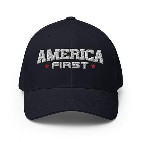 America First Structured Twill Cap - Mainstream Freedom