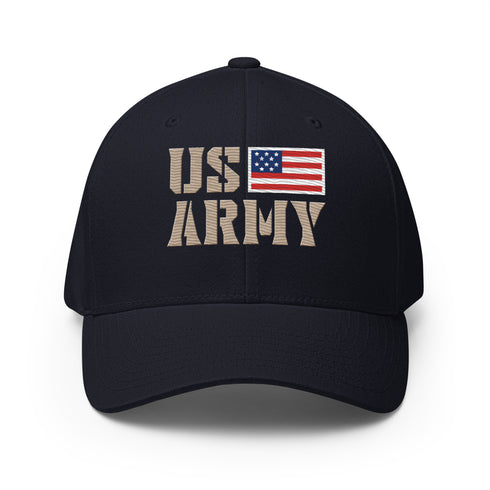 Patriotic US ARMY Patriotic Structured Twill Cap - Mainstream Freedom