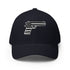 American Flag in Gun Silhouette Structured Twill Cap - Mainstream Freedom