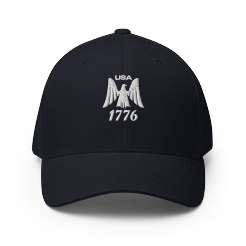 Eagle Emblem USA 1776 Structured Twill Cap - Mainstream Freedom