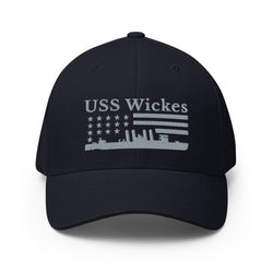 USS Wickes Stars and Stripes Embroidered Cap - Mainstream Freedom
