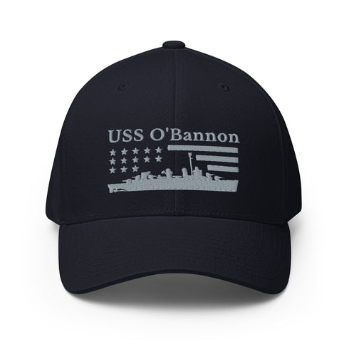 USS O'Bannon Stars and Stripes Embroidered Cap - Mainstream Freedom