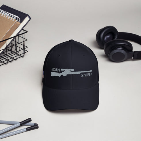 Born Sniper Embroidered Cap - Mainstream Freedom
