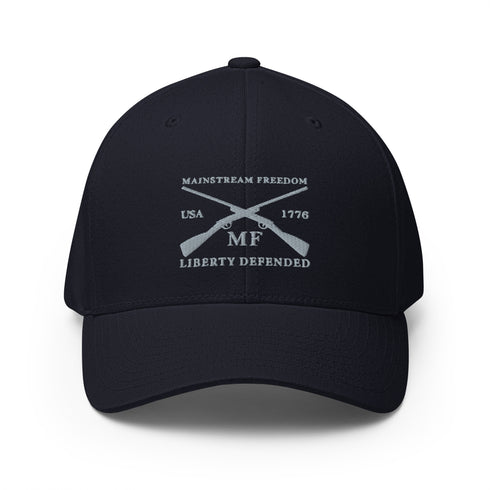 Mainstream Freedom Liberty Defended Vintage Embroidered Cap - Mainstream Freedom