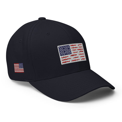 American Flag Knife Collection Structured Twill Cap - Mainstream Freedom