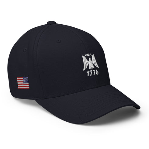 Eagle Emblem USA 1776 Structured Twill Cap - Mainstream Freedom