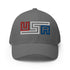 USA Grid Letters Structured Twill Cap - Mainstream Freedom