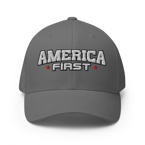 America First Structured Twill Cap - Mainstream Freedom