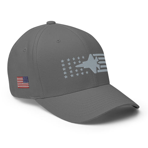 F35 Fighter Jet Stars And Stripes Embroidered Cap - Mainstream Freedom