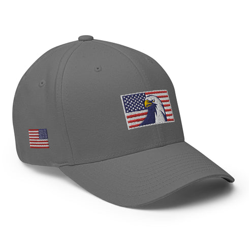 Eagle American Flag Structured Twill Cap - Mainstream Freedom