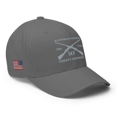 Mainstream Freedom Liberty Defended Vintage Embroidered Cap - Mainstream Freedom