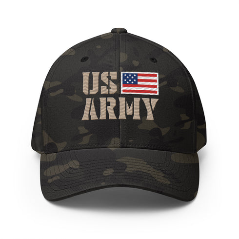 Patriotic US ARMY Patriotic Structured Twill Cap - Mainstream Freedom