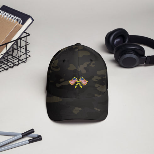 American Flag Structured Twill Cap - Mainstream Freedom