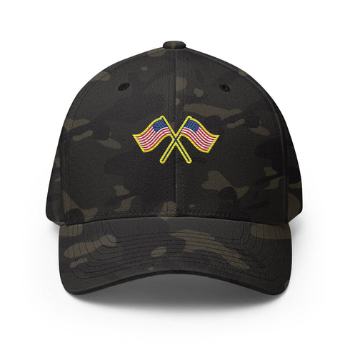 American Flag Structured Twill Cap - Mainstream Freedom