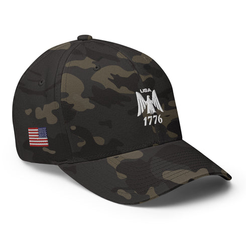 Eagle Emblem USA 1776 Structured Twill Cap - Mainstream Freedom