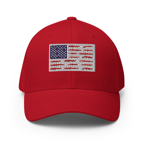 American Flag Knife Collection Structured Twill Cap - Mainstream Freedom
