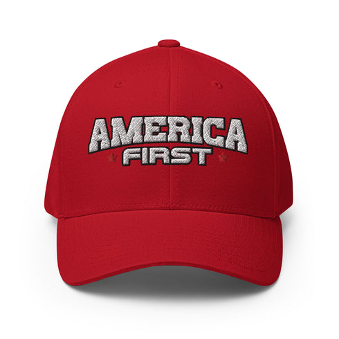 America First Structured Twill Cap - Mainstream Freedom