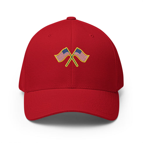 American Flag Structured Twill Cap - Mainstream Freedom