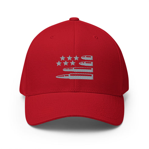 Bullet Collection Stars and Stripes Embroidered Cap - Mainstream Freedom