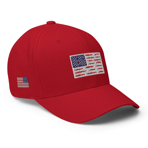 American Flag Knife Collection Structured Twill Cap - Mainstream Freedom