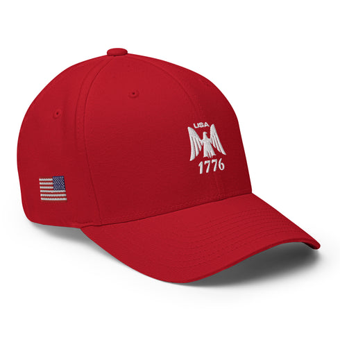 Eagle Emblem USA 1776 Structured Twill Cap - Mainstream Freedom