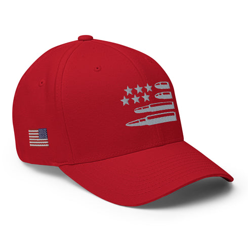 Bullet Collection Stars and Stripes Embroidered Cap - Mainstream Freedom