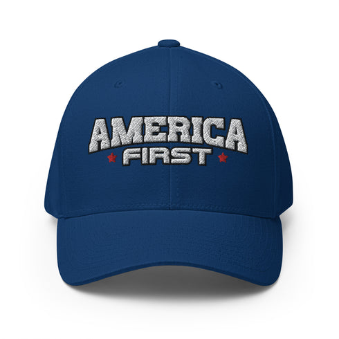 America First Structured Twill Cap - Mainstream Freedom
