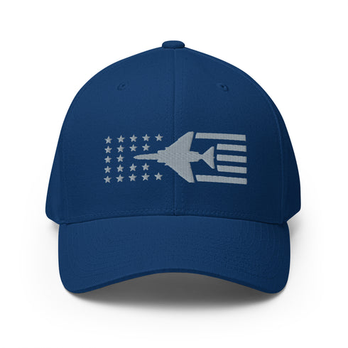F-4 Phantom II Fighter Jet Stars And Stripes Embroidered Cap - Mainstream Freedom
