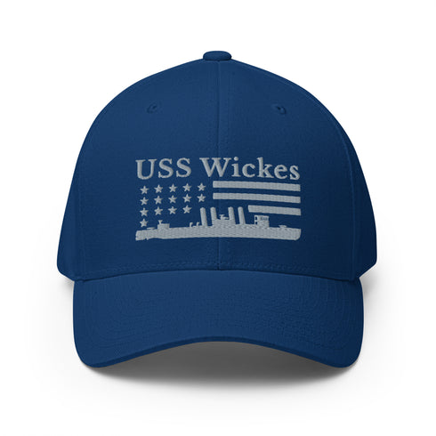 USS Wickes Stars and Stripes Embroidered Cap - Mainstream Freedom
