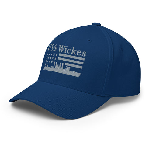 USS Wickes Stars and Stripes Embroidered Cap - Mainstream Freedom