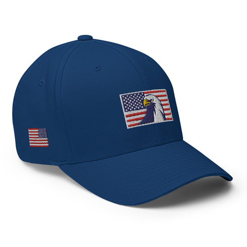 Eagle American Flag Structured Twill Cap - Mainstream Freedom