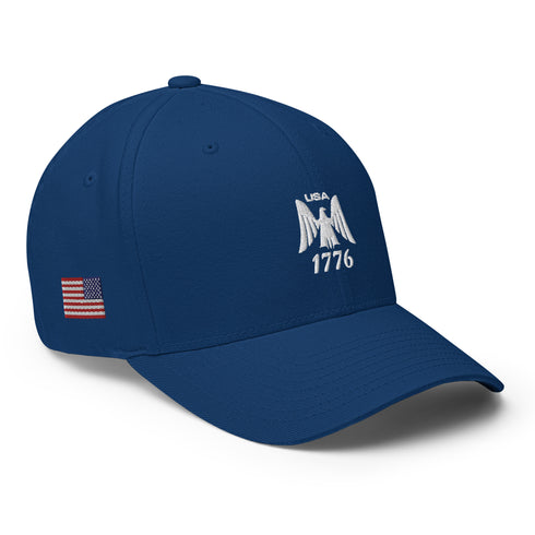 Eagle Emblem USA 1776 Structured Twill Cap - Mainstream Freedom