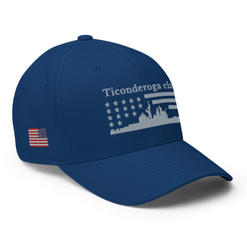 Ticonderoga-class cruiser Stars and Stripes Embroidered Cap - Mainstream Freedom