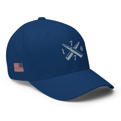 1776 Crossed Bullet Embroidered Cap - Mainstream Freedom