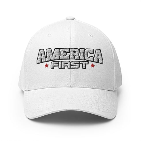 America First Structured Twill Cap - Mainstream Freedom