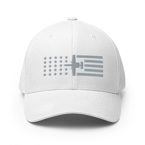 A-10 Thunderbolt II Aircraft Stars And Stripes Embroidered Cap - Mainstream Freedom