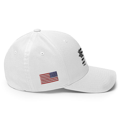 American Flag in Gun Silhouette Structured Twill Cap - Mainstream Freedom