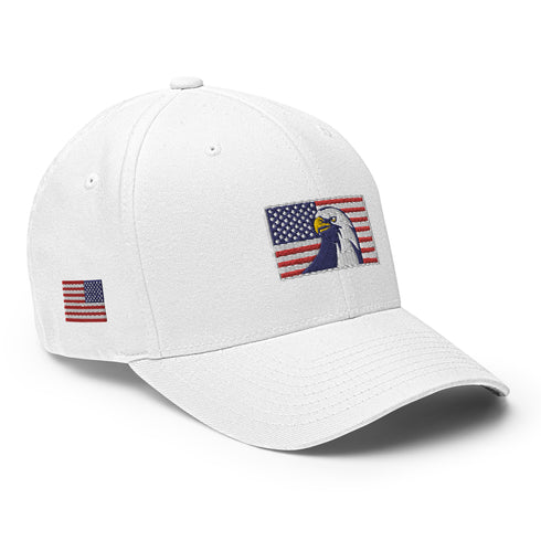 Eagle American Flag Structured Twill Cap - Mainstream Freedom