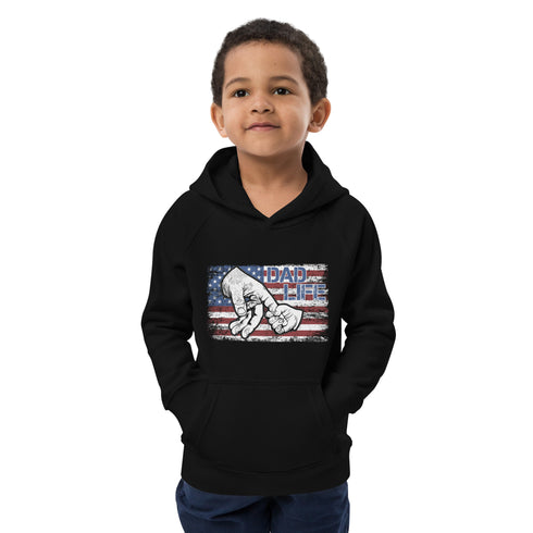 Dad Life Kids eco hoodie - Mainstream Freedom